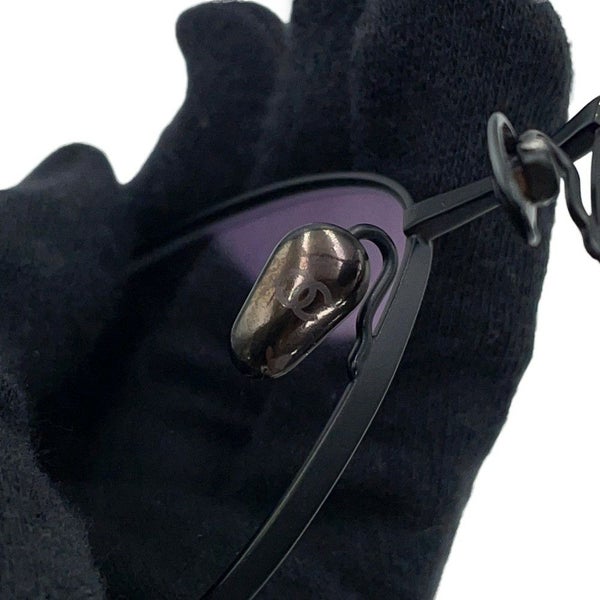 シャネル メガネフレーム ココマーク メタル 53□18 140 2198 CHANEL アイウェア 黒