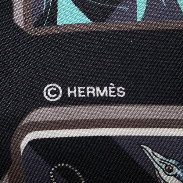 エルメス スカーフ ツイリー エルメス ストーリー HERMES STORY HERMES シルクツイル 2023秋冬 黒