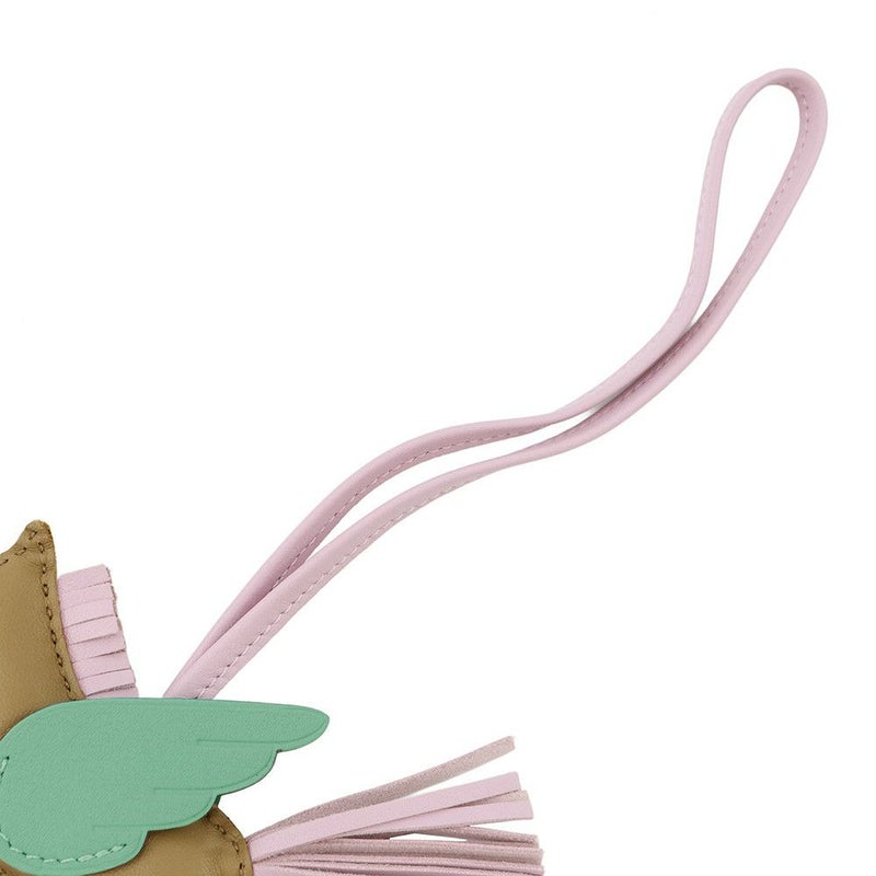 エルメス バッグチャーム ロデオPM ペガサス チャイ/モーブシルベストル/ミント ラムスキン Z刻印