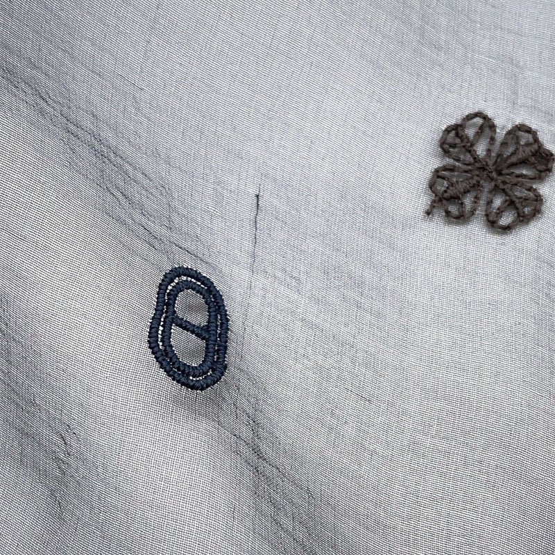 エルメス スカーフ カレ100 マルチチャーム Multicharms 刺繍 シルク HERMES シルクモスリン 黒