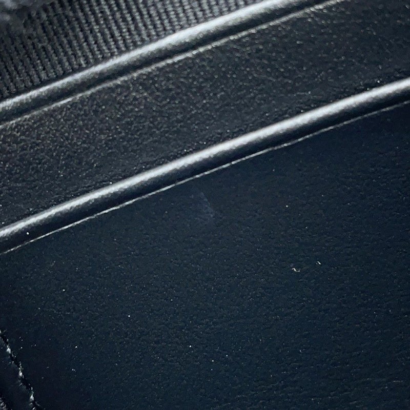 シャネル コインケース ココマーク マトラッセ L字ファスナー コンパクトウォレット カーフレザー AP3997 カードケース 黒