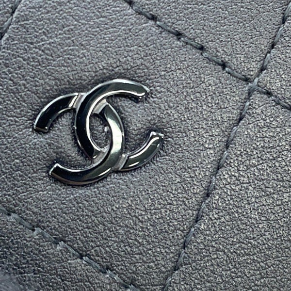 シャネル コインケース ココマーク マトラッセ L字ファスナー コンパクトウォレット カーフレザー AP3997 カードケース 黒