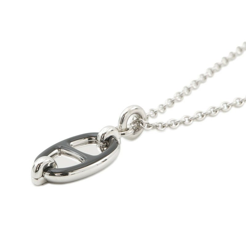 エルメス ネックレス ペンダント ミニ・マイヨン PM HERMES アクセサリー 黒