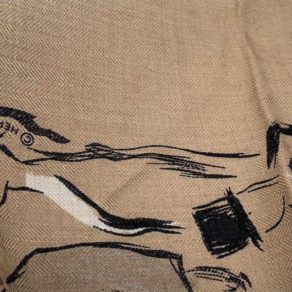 エルメス ストール カレ140 カレジェアン パドック Paddock HERMES カシミヤ シルク 2025年秋冬