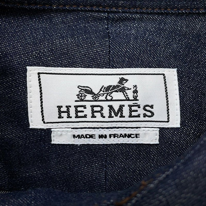 エルメス シャツ デニム メンズサイズ37 HERMES トップス
