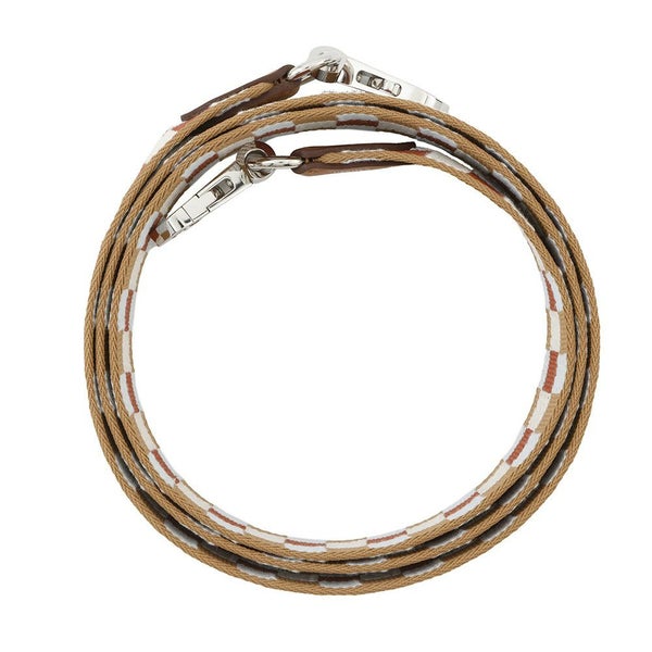 エルメス バンドリエール サングル マキシカドリーユ チャイ/ナタ/ブルーブリュム/ゴールド/シルバー金具 キャンバス/スイフト K刻印