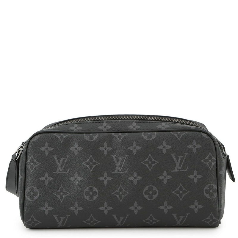 ルイヴィトン クラッチバッグ モノグラム・エクリプス ドップ・キット M46354 LOUIS VUITTON ヴィトン メンズ ブラック 黒