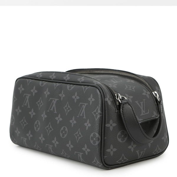 ルイヴィトン クラッチバッグ モノグラム・エクリプス ドップ・キット M46354 LOUIS VUITTON ヴィトン メンズ ブラック 黒