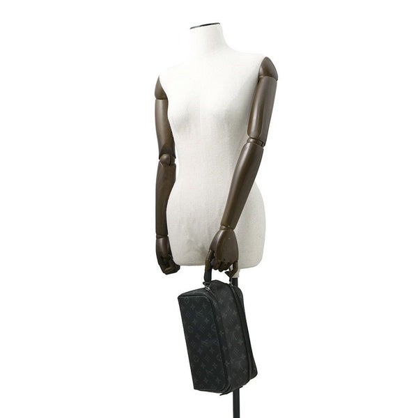 ルイヴィトン クラッチバッグ モノグラム・エクリプス ドップ・キット M46354 LOUIS VUITTON ヴィトン メンズ ブラック 黒