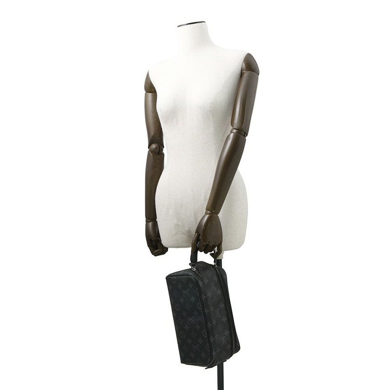 ルイヴィトン クラッチバッグ モノグラム・エクリプス ドップ・キット M46354 LOUIS VUITTON ヴィトン メンズ ブラック 黒