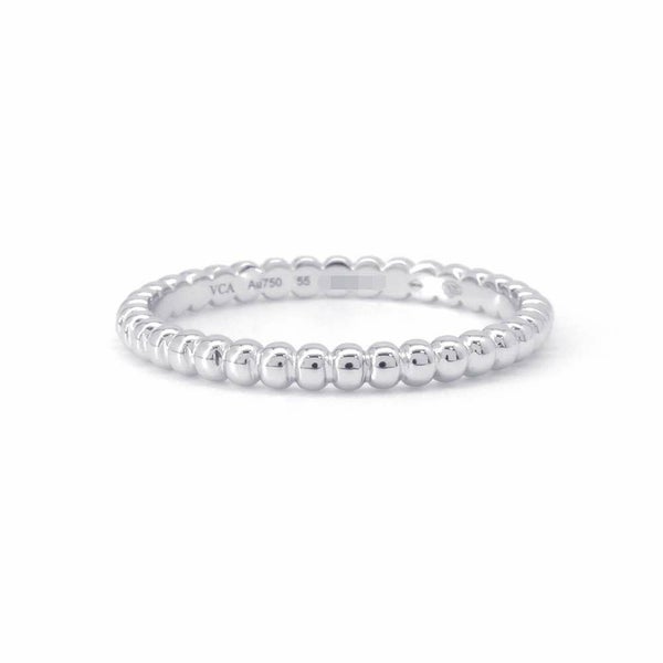 ヴァンクリーフ&アーペル リング ペルレ ゴールドパール スモール K18WGホワイトゴールド サイズ55 VCARN31755 指輪