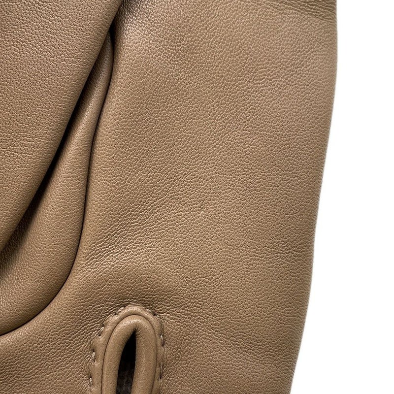 エルメス グローブ リスボン Lisbonne ベージュ ラムスキン レディースサイズ7 HERMES 手袋