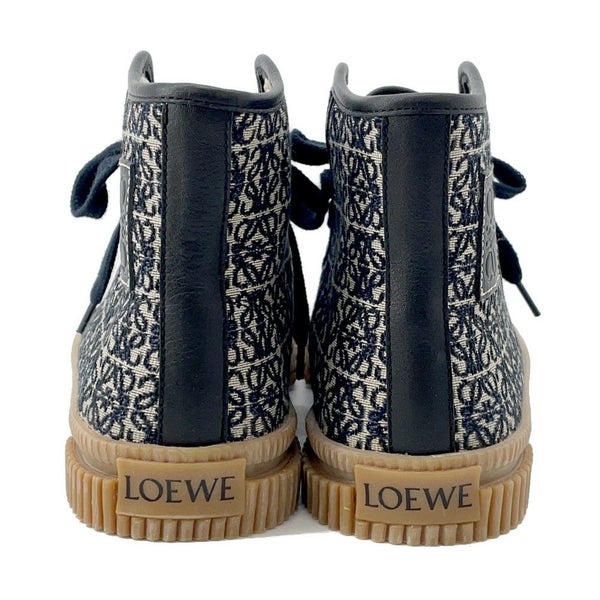 ロエベ スニーカー アナグラム ハイカットスニーカー キャンバス レディースサイズ36 LOEWE 靴