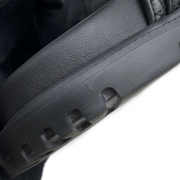 クリスチャン・ディオール サンダル ディオールアクト Dioract カナージュ レザー レディースサイズ35 1/2 黒