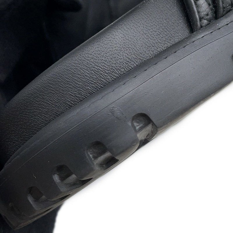 クリスチャン・ディオール サンダル ディオールアクト Dioract カナージュ レザー レディースサイズ35 1/2 黒