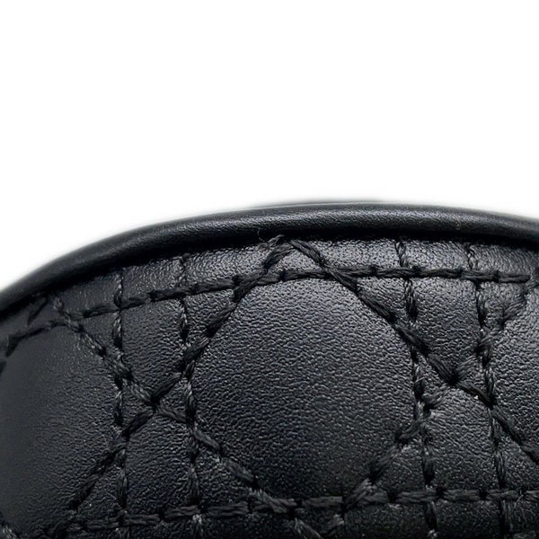 クリスチャン・ディオール サンダル ディオールアクト Dioract カナージュ レザー レディースサイズ35 1/2 黒