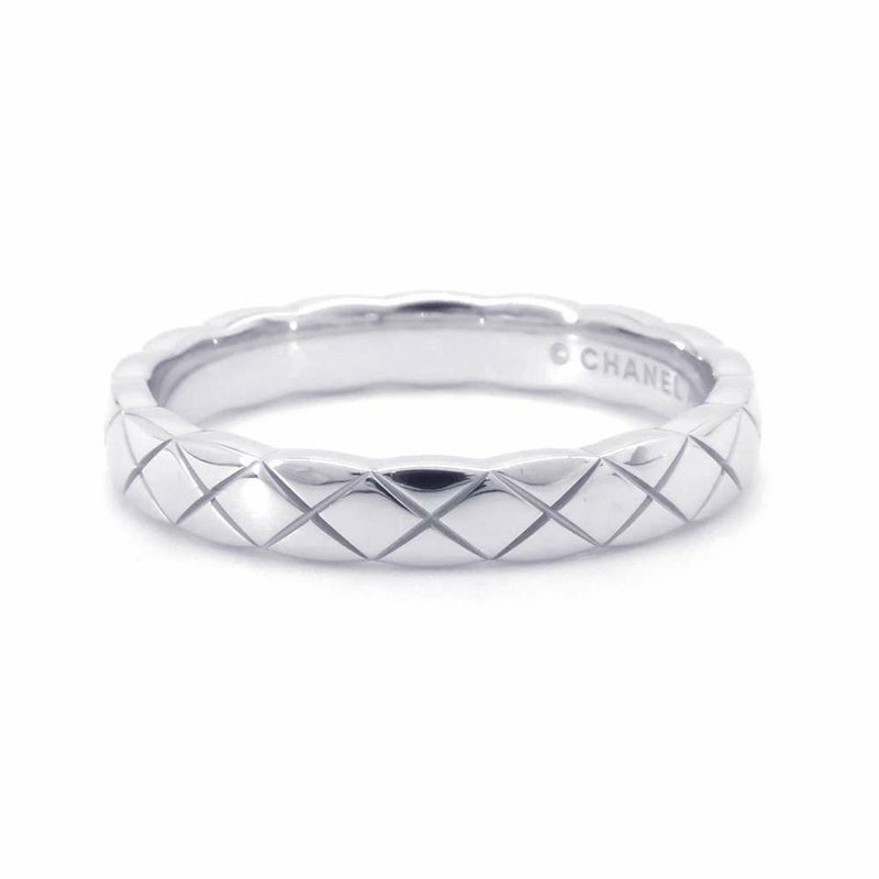 シャネル リング ココ クラッシュ コレクション リング ミニ K18WGホワイトゴールド サイズ53 J11793 指輪