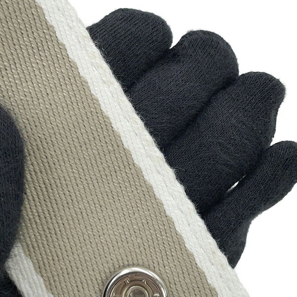 エルメス ポーチ ブリッド・ア・ブラックPM ベージュ/シルバー金具 キャンバス HERMES バッグ 小物入れ