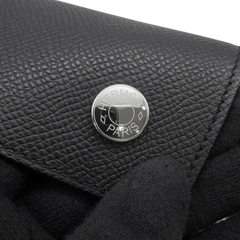 エルメス ショルダーウォレット ナップ トゥーゴー ブラック/シルバー金具 エプソン W刻印 黒