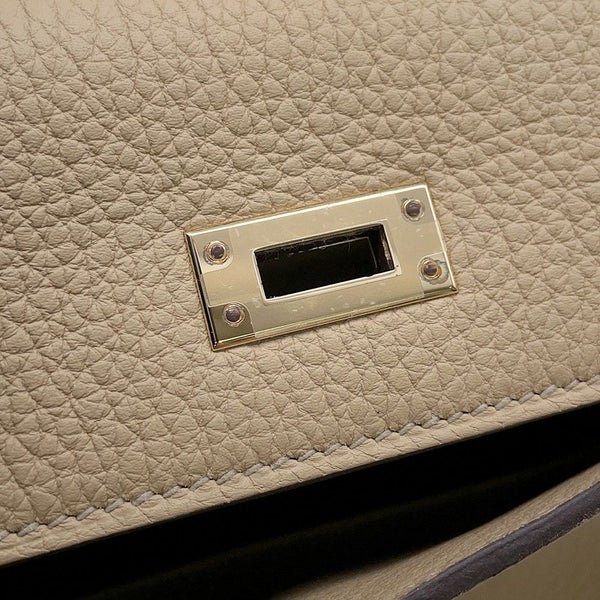 エルメス ハンドバッグ ケリー25 内縫い トレンチ/シャンパンゴールド金具 トゴ K刻印 2wayショルダー