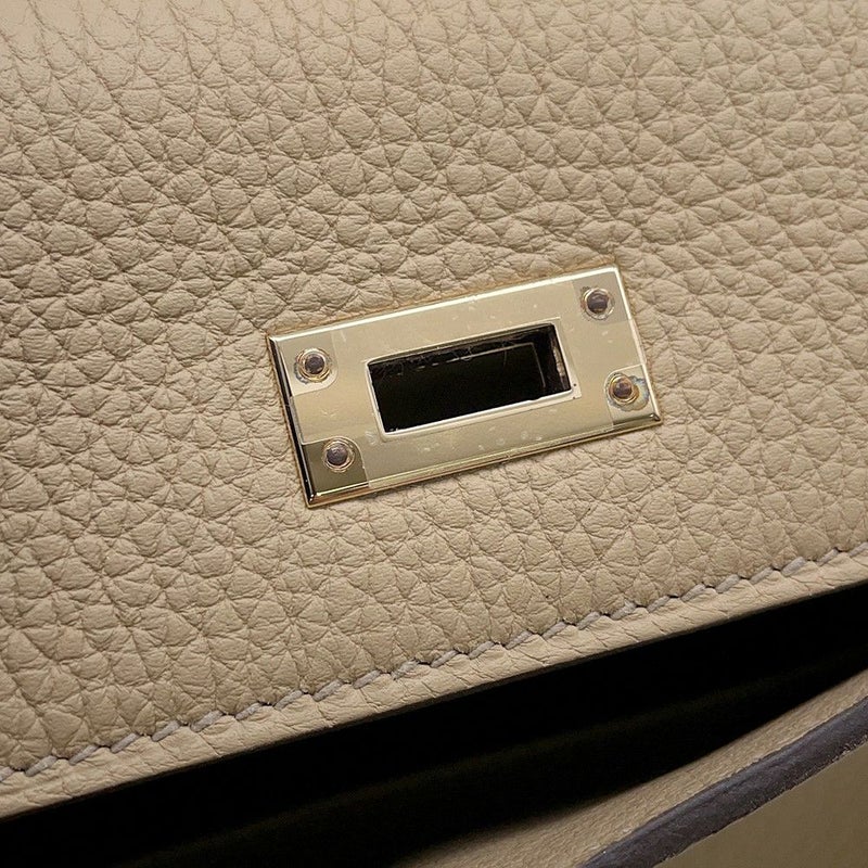 エルメス ハンドバッグ ケリー25 内縫い トレンチ/シャンパンゴールド金具 トゴ K刻印 2wayショルダー