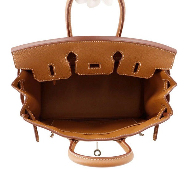 エルメス バーキン25 ゴールド/シルバー金具 トゴ K刻印 HERMES Birkin ハンドバッグ