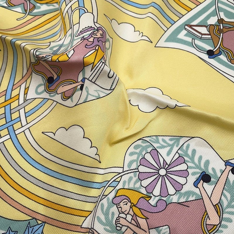 エルメス スカーフ カレ70 空飛ぶカレ Carres Volants HERMES シルクスカーフ 2022年春夏