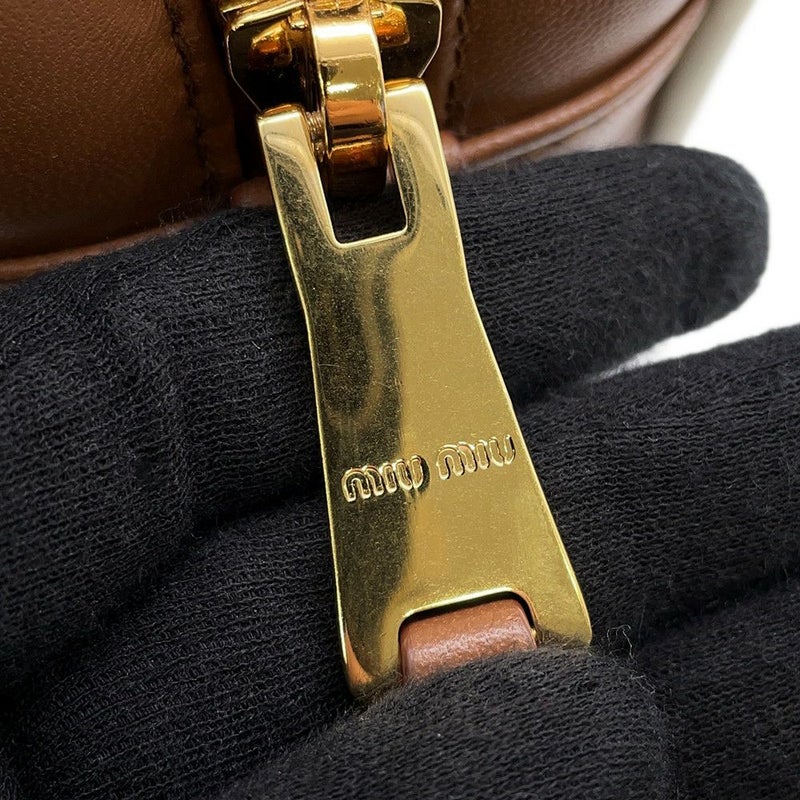 ミュウミュウ ハンドバッグ アルカディ レギュラー レザー 5BB142 Miu Miu 2wayショルダー