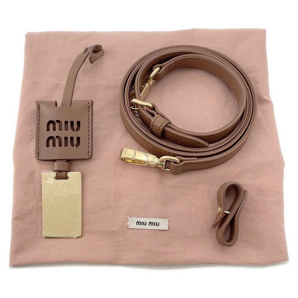 ミュウミュウ ハンドバッグ アルカディ レギュラー レザー 5BB142 Miu Miu 2wayショルダー