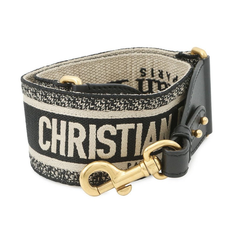 クリスチャン・ディオール ショルダーストラップ エンブロイダリー キャンバス レザー S8552CBTE Christian Dior