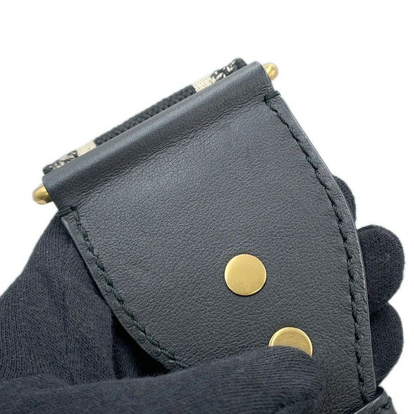 クリスチャン・ディオール ショルダーストラップ エンブロイダリー キャンバス レザー S8552CBTE Christian Dior