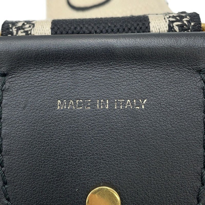 クリスチャン・ディオール ショルダーストラップ エンブロイダリー キャンバス レザー S8552CBTE Christian Dior