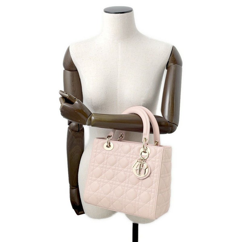 ディオール ハンドバッグ レディディオール カナージュ ミディアム ラムスキン M0565ONGE_M413 2way