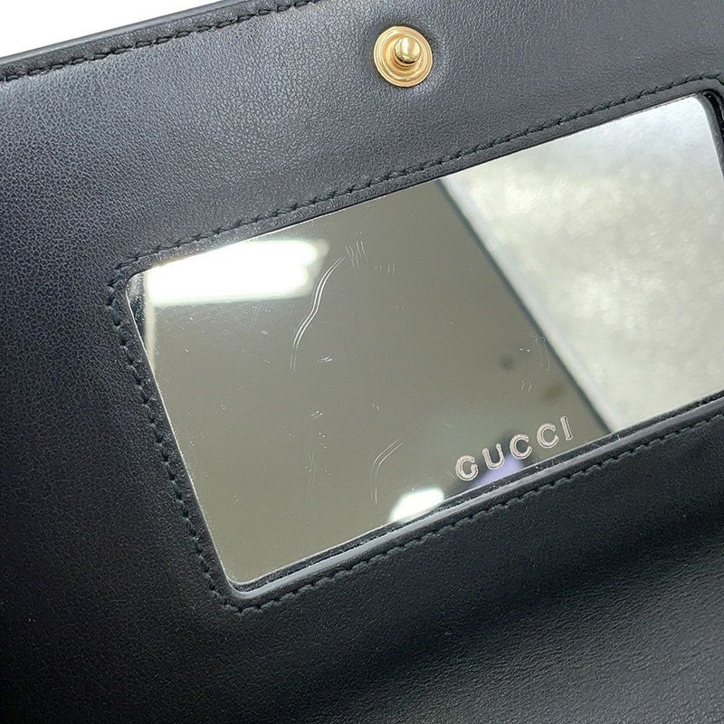 グッチ チェーンウォレット GGマトラッセ レザー 723787 GUCCI 財布 黒