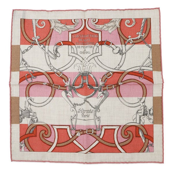 エルメス スカーフ ガヴロッシュ 帝王学・バヤデール HERMES カシミヤ シルク