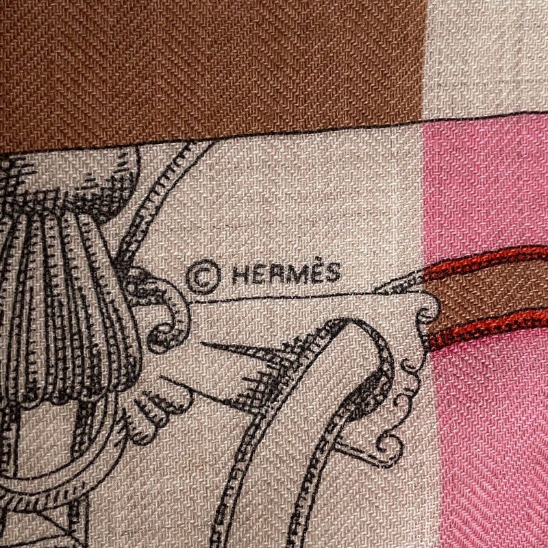 エルメス スカーフ ガヴロッシュ 帝王学・バヤデール HERMES カシミヤ シルク