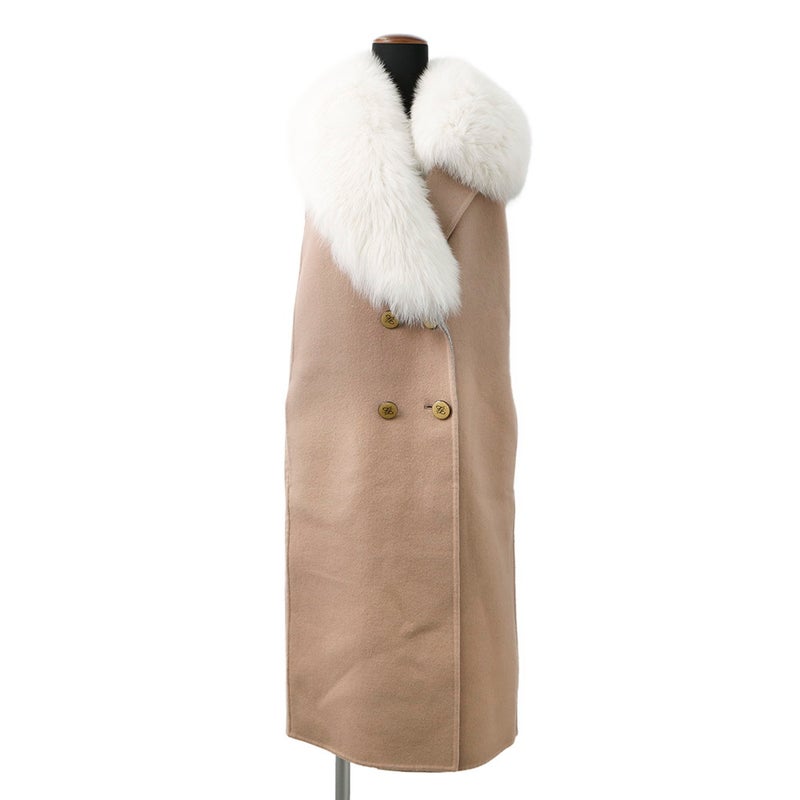 フェンディ コート ジレコート ウール フォックスファー レディースサイズ36 FF8722 FENDI アウター