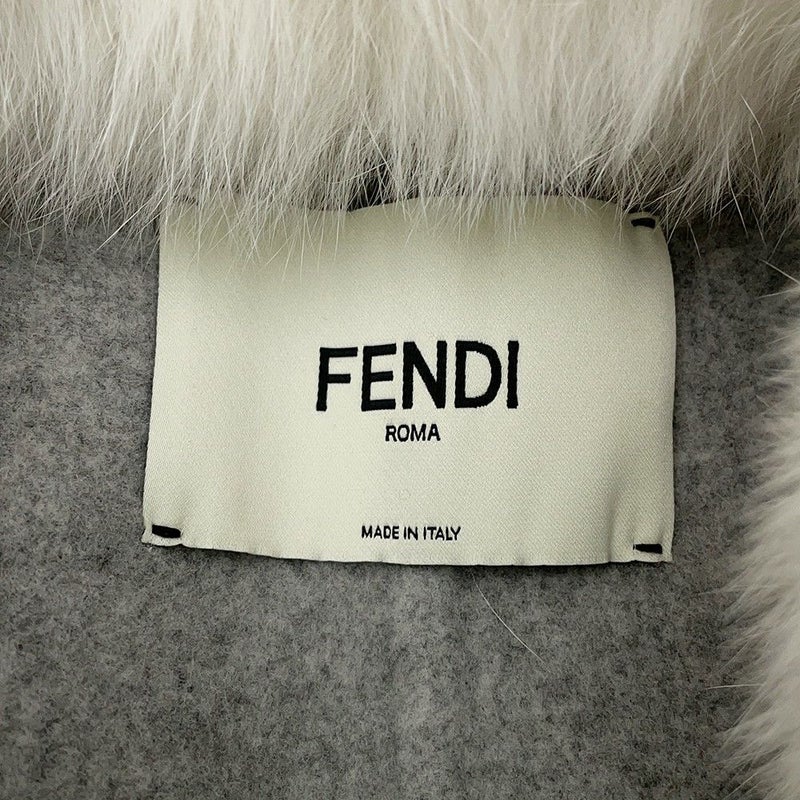 フェンディ コート ジレコート ウール フォックスファー レディースサイズ36 FF8722 FENDI アウター