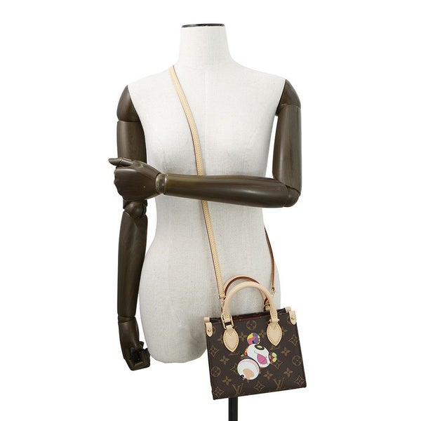 ルイヴィトン ハンドバッグ モノグラム・パンダ LV × TM オンザゴー BB M13668 2way ヴィトン ショルダーバッグ 村上隆