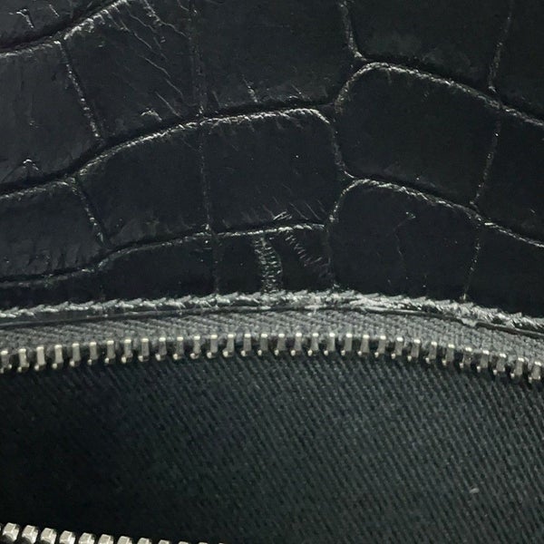 サンローランパリ ハンドバッグ ノースサウス サックドジュール スープル クロコ型押しレザー 480583 2way 黒