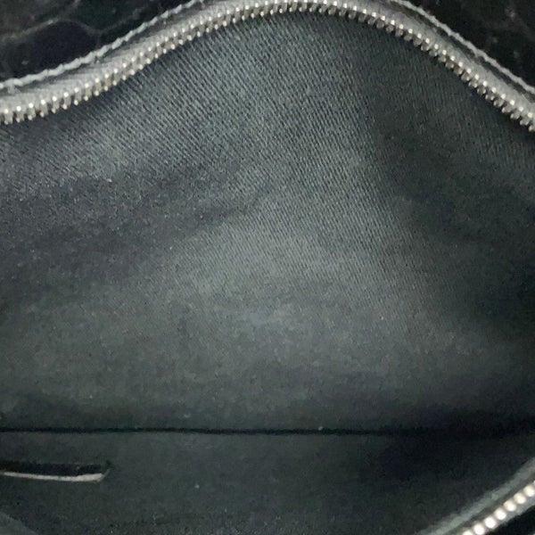 サンローランパリ ハンドバッグ ノースサウス サックドジュール スープル クロコ型押しレザー 480583 2way 黒