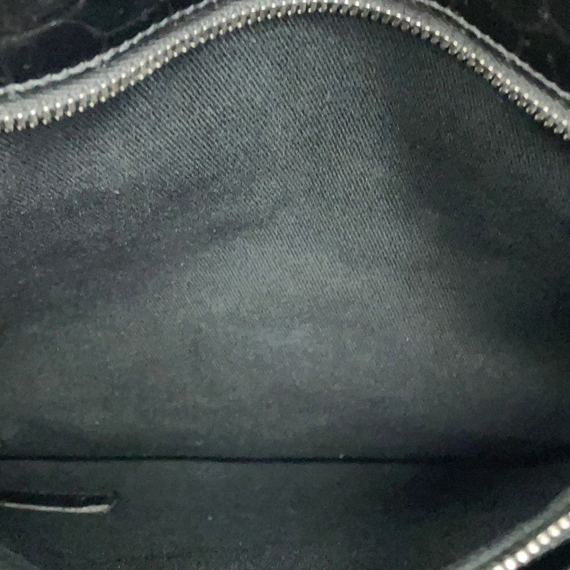 サンローランパリ ハンドバッグ ノースサウス サックドジュール スープル クロコ型押しレザー 480583 2way 黒