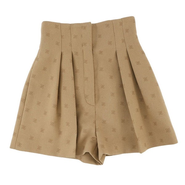 フェンディ パンツ FFカリグラフィ フレアショートパンツ レディースサイズ36 FR6336 FENDI