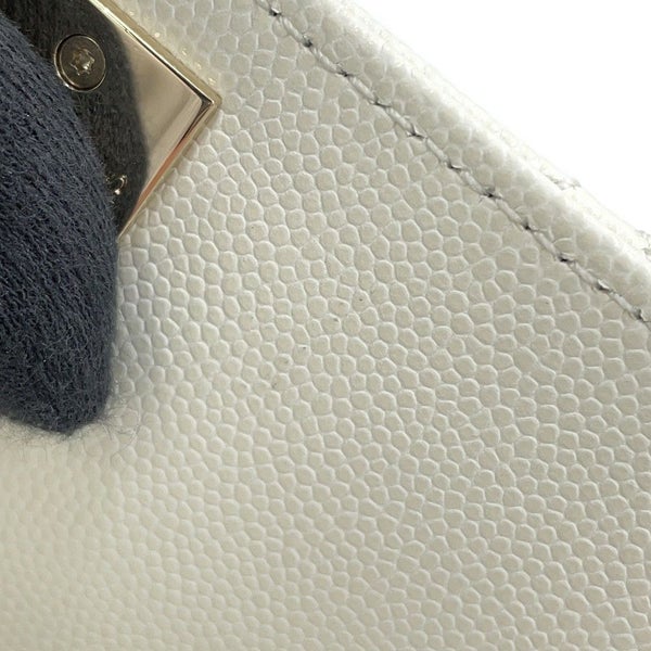 シャネル ハンドバッグ マトラッセ ココマーク ココハンドル キャビアスキン A92990 CHANEL 2way 白