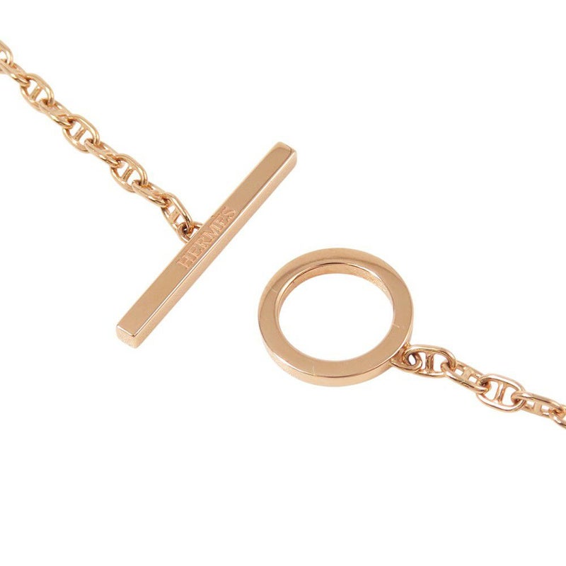 エルメス ブレスレット シェーヌ・ダンクル・コントゥール ダイヤモンド 33P 計0.16ct K18PGピンクゴールド サイズST HERMES