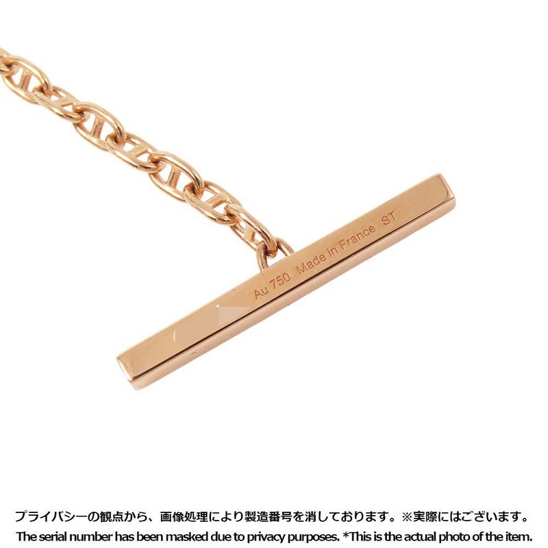 エルメス ブレスレット シェーヌ・ダンクル・コントゥール ダイヤモンド 33P 計0.16ct K18PGピンクゴールド サイズST HERMES