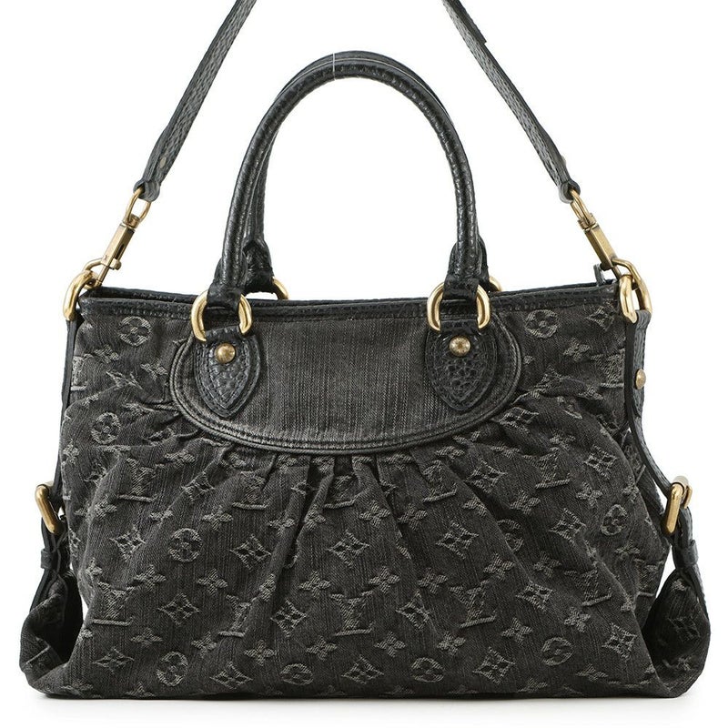 ルイヴィトン ハンドバッグ モノグラム・デニム ネオ・カビィ MM M95351 ヴィトン バッグ 2way ショルダーバッグ 黒 ブラック