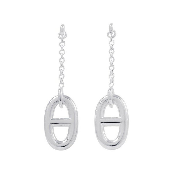 エルメス ピアス シェーヌダンクル ファランドールMM SV925シルバー HERMES ジュエリー