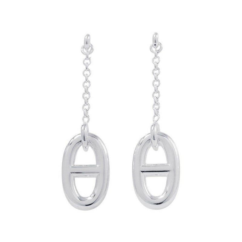 エルメス ピアス シェーヌダンクル ファランドールMM SV925シルバー HERMES ジュエリー