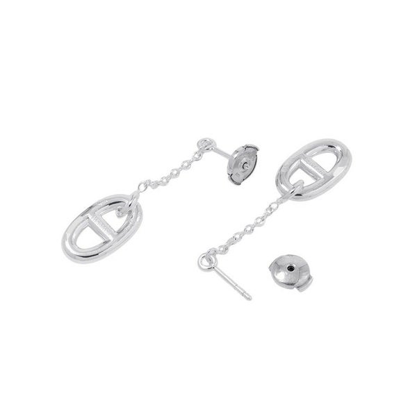 エルメス ピアス シェーヌダンクル ファランドールMM SV925シルバー HERMES ジュエリー